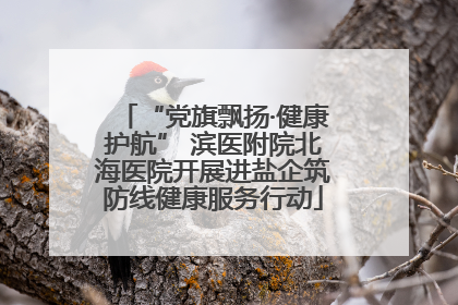 “党旗飘扬·健康护航” 滨医附院北海医院开展进盐企筑防线健康服务行动
