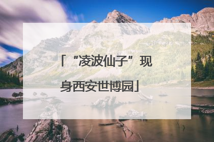 “凌波仙子”现身西安世博园