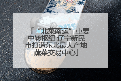 “北菜南运”重要中转枢纽 辽宁新民市打造东北最大产地蔬菜交易中心