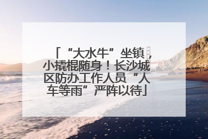 “大水牛”坐镇，小撬棍随身！长沙城区防办工作人员“人车等雨”严阵以待