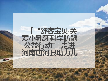 “舒客宝贝·关爱小乳牙科学防龋公益行动” 走进河南唐河县助力儿童口腔健康