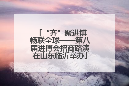 “齐”聚进博 畅联全球——第八届进博会招商路演在山东临沂举办