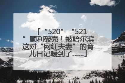 “520”“521”顺利破壳！被哈尔滨这对“网红夫妻”的育儿日记暖到了……