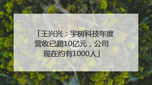 王兴兴：宇树科技年度营收已超10亿元，公司现在约有1000人