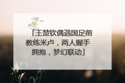 王楚钦偶遇国足前教练米卢，两人握手拥抱，梦幻联动