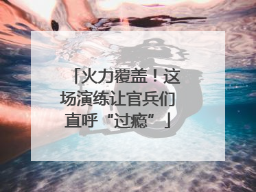 火力覆盖！这场演练让官兵们直呼“过瘾”