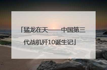 猛龙在天——中国第三代战机歼10诞生记