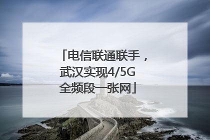 电信联通联手，武汉实现4/5G全频段一张网