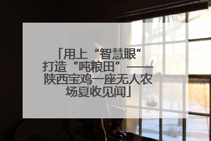 用上“智慧眼” 打造“吨粮田”——陕西宝鸡一座无人农场夏收见闻