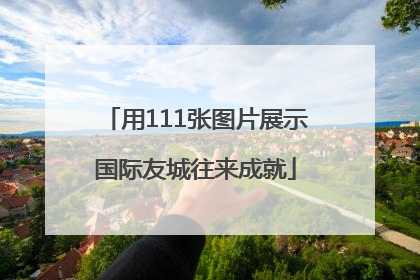 用111张图片展示国际友城往来成就