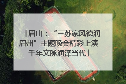 眉山：“三苏家风德润眉州”主题晚会精彩上演千年文脉润泽当代