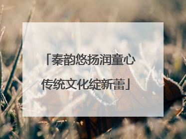 秦韵悠扬润童心 传统文化绽新蕾