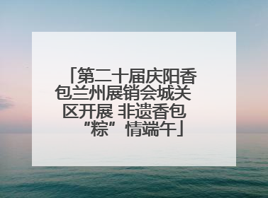 第二十届庆阳香包兰州展销会城关区开展 非遗香包“粽”情端午