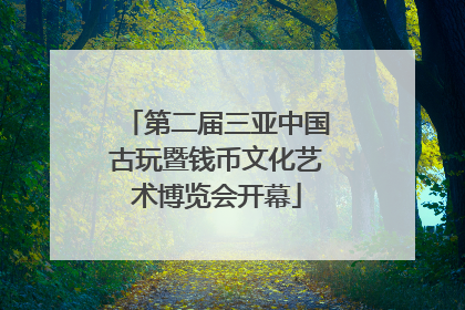 第二届三亚中国古玩暨钱币文化艺术博览会开幕