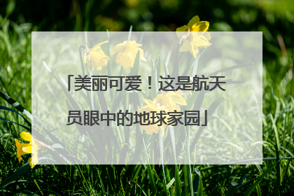 美丽可爱！这是航天员眼中的地球家园