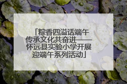 粽香四溢话端午 传承文化共奋进——怀远县实验小学开展迎端午系列活动