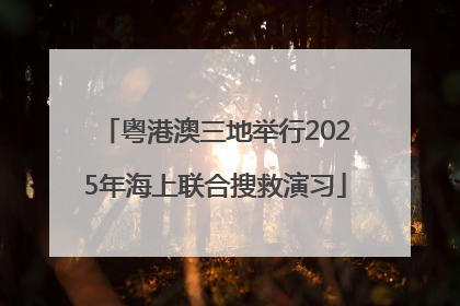 粤港澳三地举行2025年海上联合搜救演习