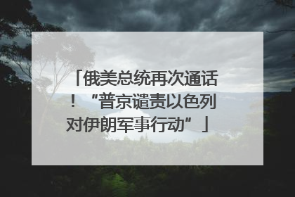 俄美总统再次通话！“普京谴责以色列对伊朗军事行动”