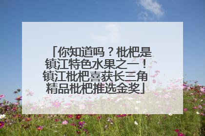 你知道吗？枇杷是镇江特色水果之一！镇江枇杷喜获长三角精品枇杷推选金奖