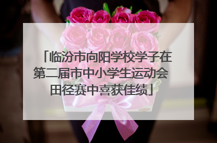 临汾市向阳学校学子在第二届市中小学生运动会田径赛中喜获佳绩