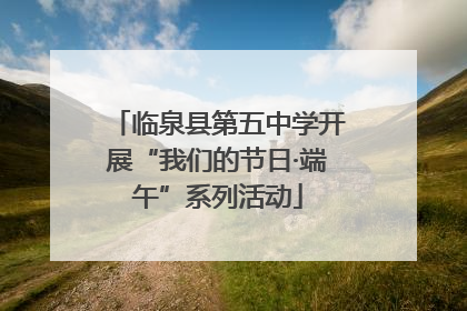 临泉县第五中学开展“我们的节日·端午”系列活动