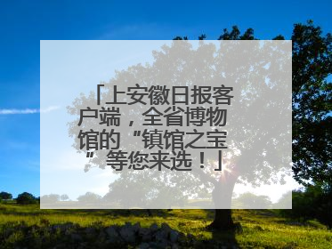 上安徽日报客户端，全省博物馆的“镇馆之宝”等您来选！