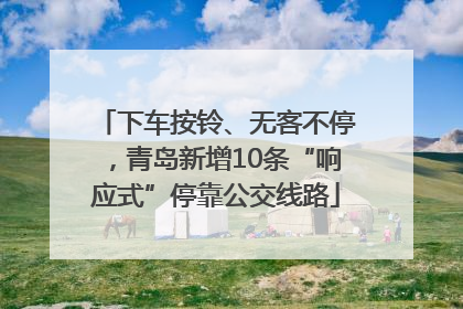 下车按铃、无客不停，青岛新增10条“响应式”停靠公交线路