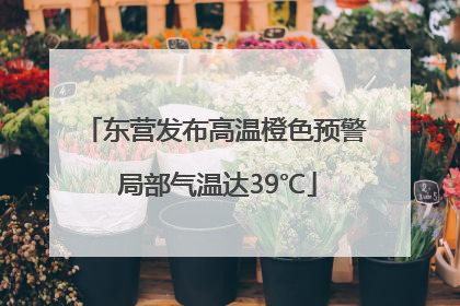 东营发布高温橙色预警 局部气温达39℃