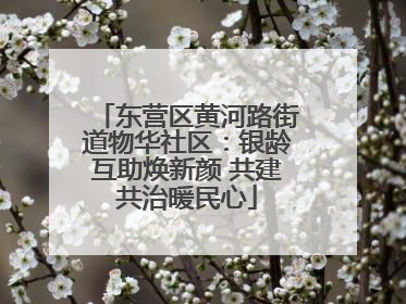 东营区黄河路街道物华社区：银龄互助焕新颜 共建共治暖民心