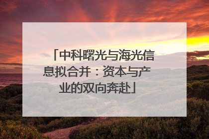 中科曙光与海光信息拟合并：资本与产业的双向奔赴