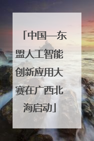 中国—东盟人工智能创新应用大赛在广西北海启动