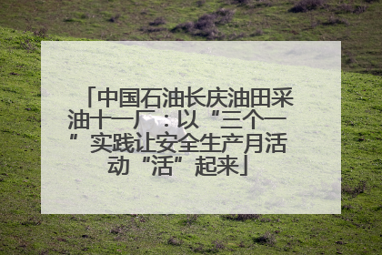 中国石油长庆油田采油十一厂：以“三个一”实践让安全生产月活动“活”起来