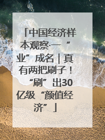 中国经济样本观察·一“业”成名｜真有两把刷子！“刷”出30亿级“颜值经济”