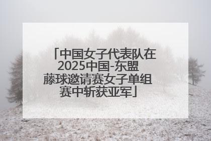 中国女子代表队在2025中国-东盟藤球邀请赛女子单组赛中斩获亚军