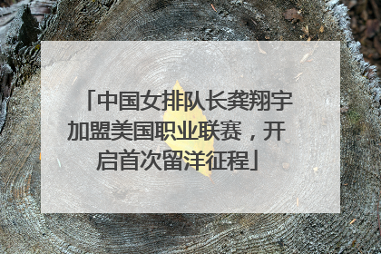 中国女排队长龚翔宇加盟美国职业联赛，开启首次留洋征程