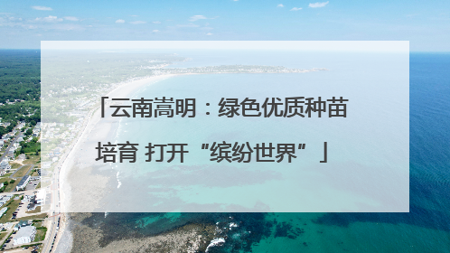 云南嵩明：绿色优质种苗培育 打开“缤纷世界”
