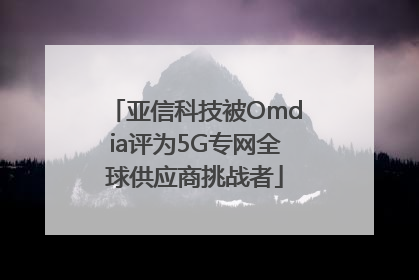 亚信科技被Omdia评为5G专网全球供应商挑战者