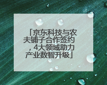 京东科技与农夫铺子合作签约，4大领域助力产业数智升级