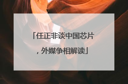 任正非谈中国芯片，外媒争相解读