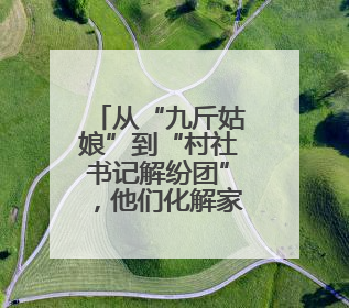 从“九斤姑娘”到“村社书记解纷团”，他们化解家门口的矛盾有一套