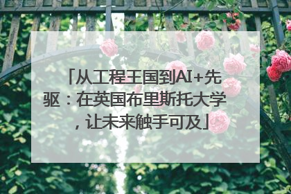 从工程王国到AI+先驱：在英国布里斯托大学，让未来触手可及