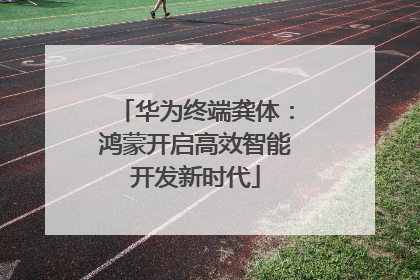 华为终端龚体：鸿蒙开启高效智能开发新时代