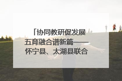 协同教研促发展 五育融合谱新篇——怀宁县、太湖县联合教研活动在月山镇中心学校成功举办