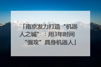 南京发力打造“机器人之城”：用3年时间“强攻”具身机器人