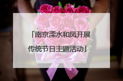 南京溧水和凤开展传统节日主题活动