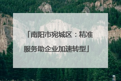 南阳市宛城区：精准服务助企业加速转型