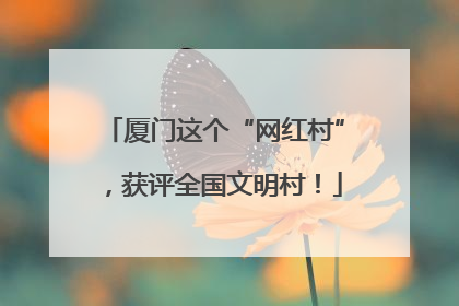 厦门这个“网红村”，获评全国文明村！