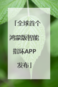 全球首个鸿蒙版智能指环APP发布