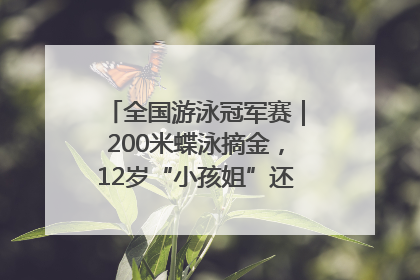 全国游泳冠军赛｜200米蝶泳摘金，12岁“小孩姐”还能制造多少惊喜？
