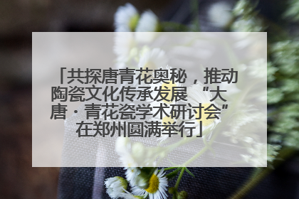 共探唐青花奥秘，推动陶瓷文化传承发展 “大唐・青花瓷学术研讨会”在郑州圆满举行